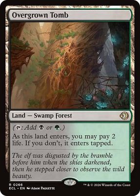 Magic the Gathering Overgrown Tomb Lorwyn Eclipsed