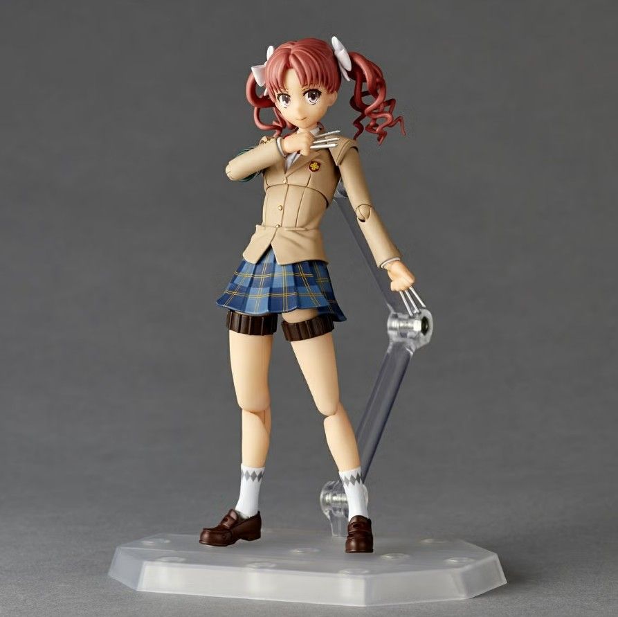 PRE-ORDER Kaiyodo Revoltech Amazing Yamaguchi Yamaguchi Toaru Kagaku no Railgun - Kuroko Shirai Winter Uniform Ver. Action Figure