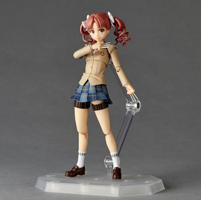 PRE-ORDER Kaiyodo Revoltech Amazing Yamaguchi Yamaguchi Toaru Kagaku no Railgun - Kuroko Shirai Winter Uniform Ver. Action Figure