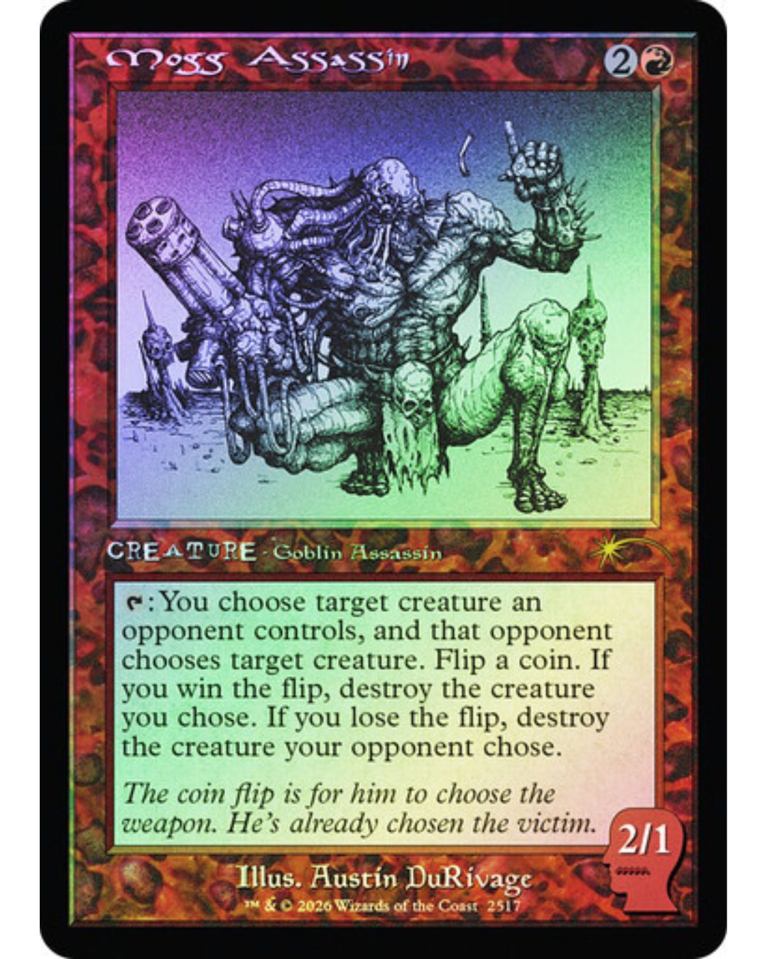 Magic the Gathering Mogg Assassin Foil Secret Lair Braindead