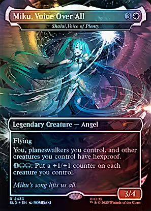 Magic the Gathering Miku, Voice Over All Foil Secret Lair Drop Greenhills