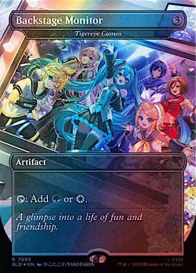 Magic the Gathering Backstage Monitor Foil Secret Lair Drop Greenhills