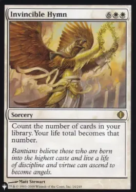Magic the Gathering Invincible Hymn The List Greenhills