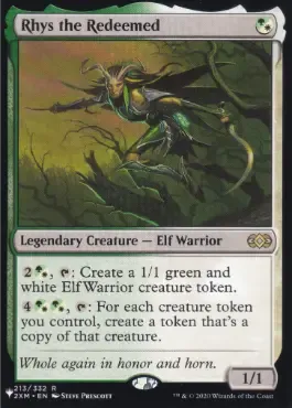 Magic the Gathering Rhys the Redeemed The List Greenhills
