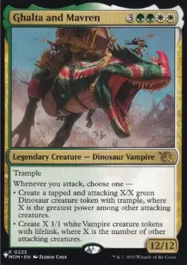 Magic the Gathering Ghalta and mavren The List Greenhills
