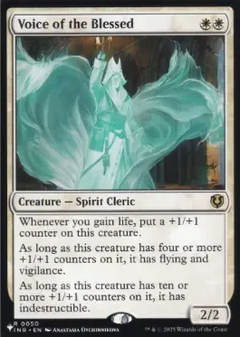Magic the Gathering Voice of the Blessed The List Greenhills