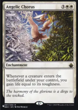 Magic the Gathering Angelic Chorus The List Greenhills