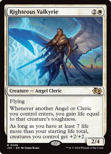 Magic the Gathering Righteous Valkyrie Foundations Jumpstart Greenhills