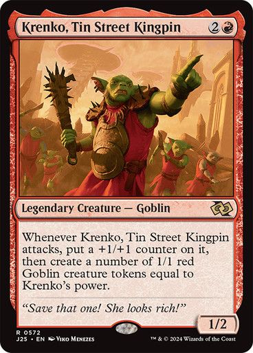 Magic the Gathering Krenko, Tin Street Kingpin Foundations Jumpstart Greenhills