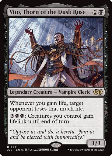 Magic the Gathering Vito, Thorn of the Dusk Rose Foundations Jumpstart Greenhills