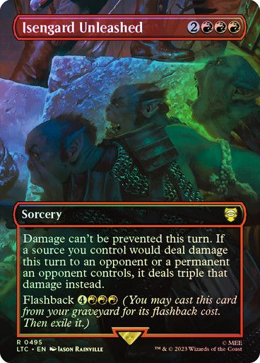 Magic the Gathering Isengard Unleashed Foil The Lord of the Rings Commander Festival