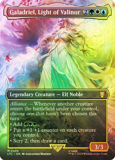 Magic the Gathering Galadriel, Light of Valinor Foil The Lord of the Rings Commander Festival