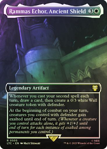 Magic the Gathering Rammas Echor, Ancient Shield Foil The Lord of the Rings Commander Festival