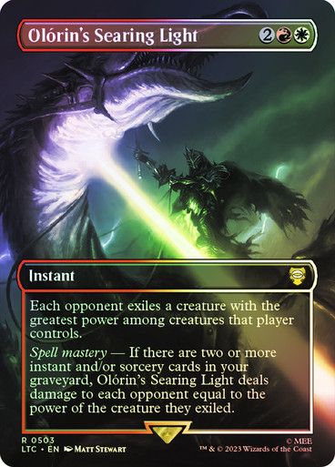 Magic the Gathering Olorin's Searing Light Foil The Lord of the Rings Commander Glorietta 2