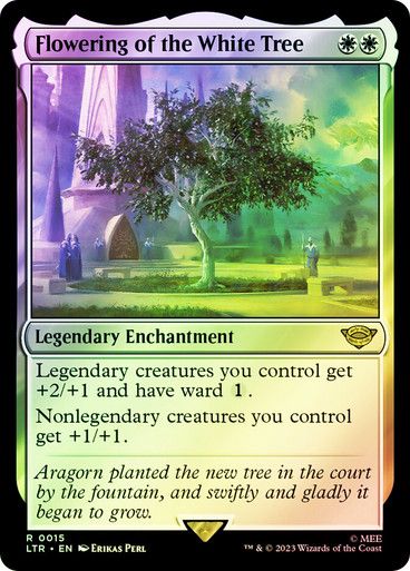 Magic the Gathering Floweering of the White Tree Foil The Lord of the Rings Glorietta 2