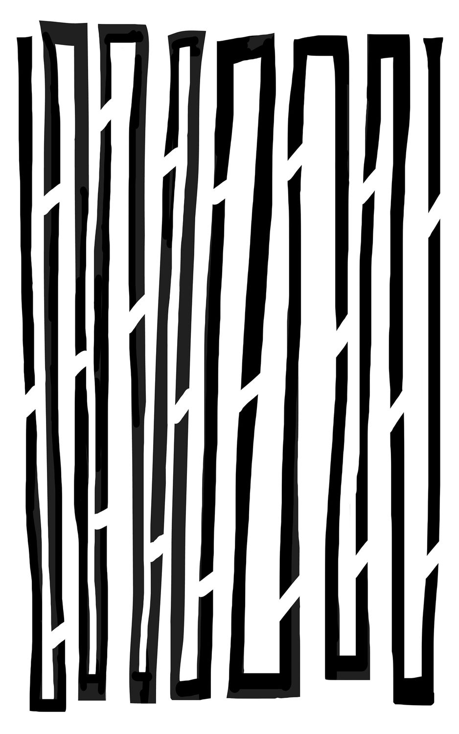 String Along stencil 5x8
