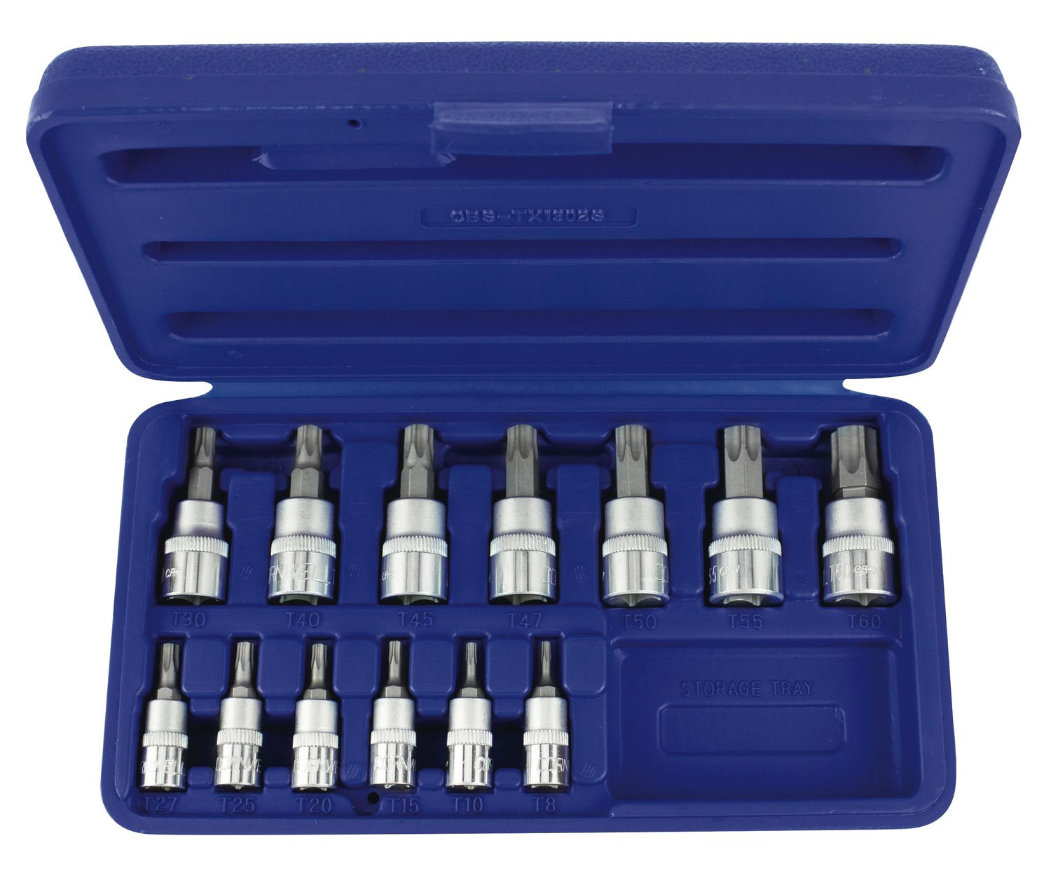 CBSTX1302S - 13 Piece 1/4” &amp; 3/8” Drive Star Bit Socket Set