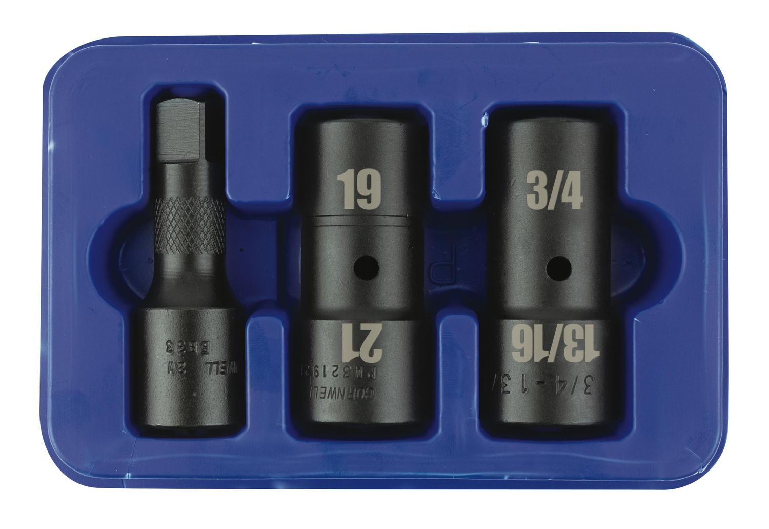 STLN3ST - 3 Piece 1/2" Drive Lug Nut Socket Set