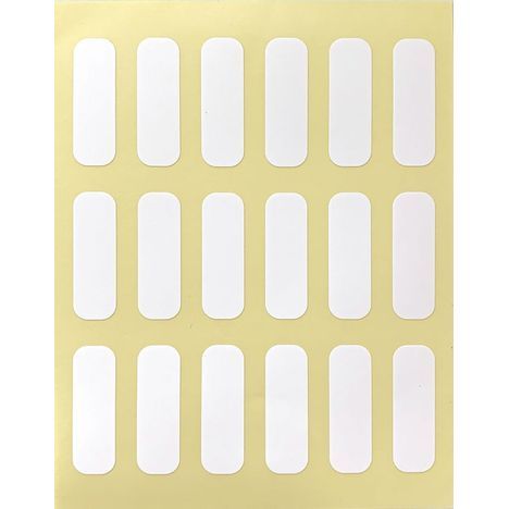 Strong Adhesive Name Labels for Clothing Tags 10×30mm, 54pcs (Made in Japan)