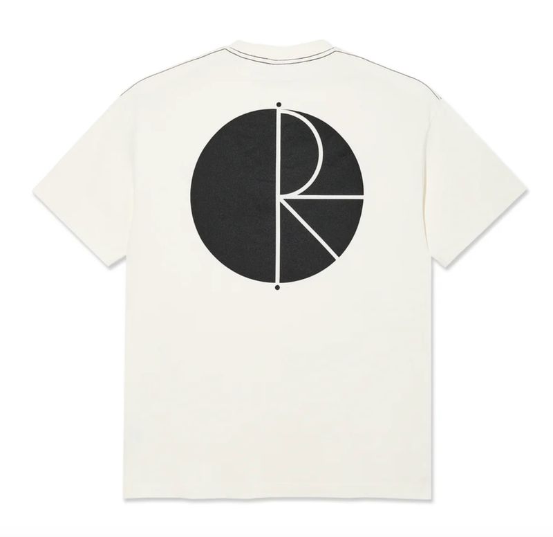 Polar Skate Co. Contrast Tee Fill Logo Ivory/Black Polar Skate Co. Contrast Tee Fill Logo Ivory/Black