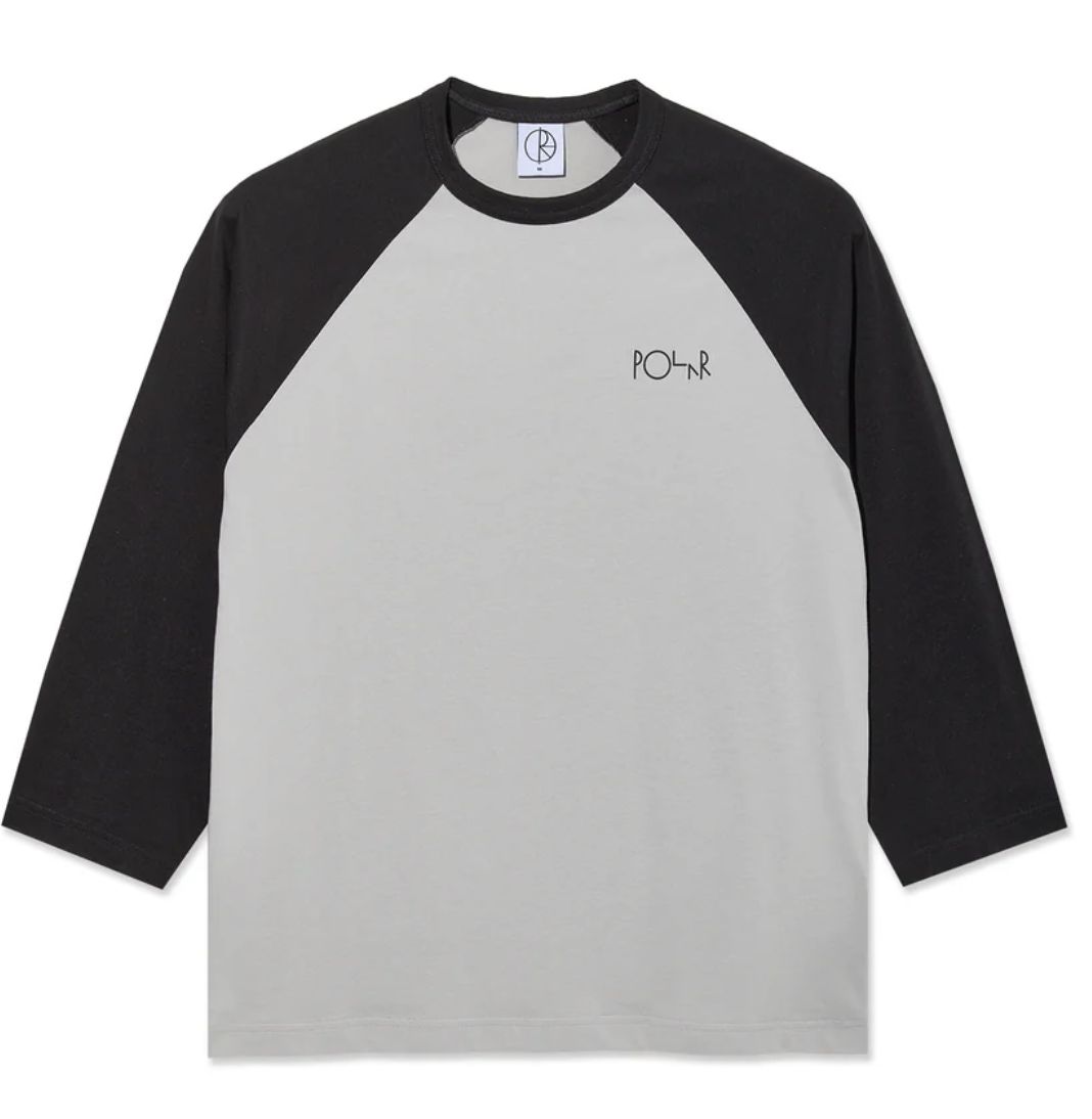 Polar Skate Co. 3/4 Sleeve Tee L Col. Black/Silver