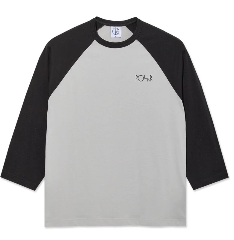 Polar Skate Co. 3/4 Sleeve Tee L Col. Black/Silver Polar Skate Co. 3/4 Sleeve Tee L Col. Black/Silver