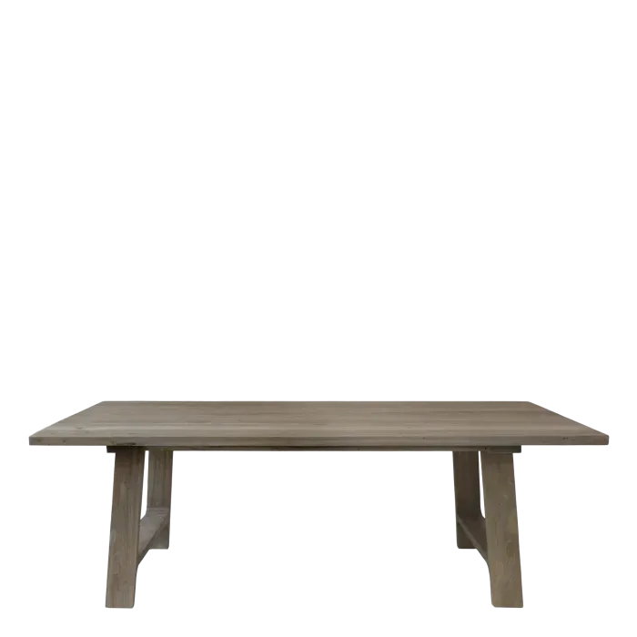 Recycled Natural Finish Rectangular Dining Table - Mavis