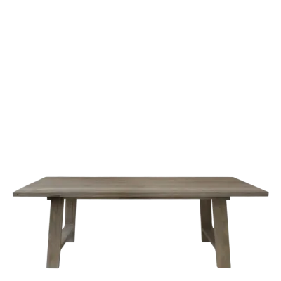 Recycled Natural Finish Rectangular Dining Table - Mavis