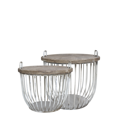 Harbour Coffee Tables - Set of Two - Antique White