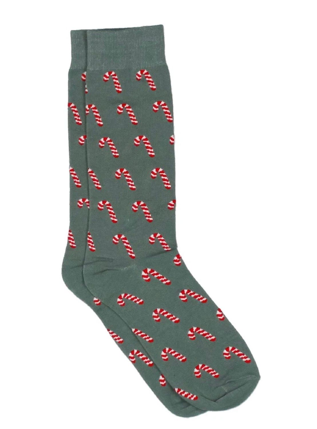 Candy Cane Lucky Duck Socks