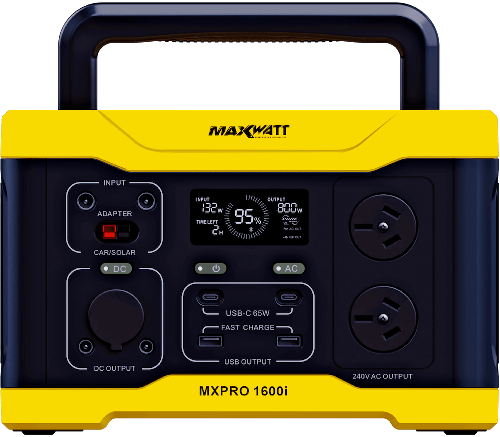 MAXWATT 1600 WATT PURE SINE WAVE PORTABLE POWER STATION MAXWATT 1600 WATT PURE SINE WAVE PORTABLE POWER STATION