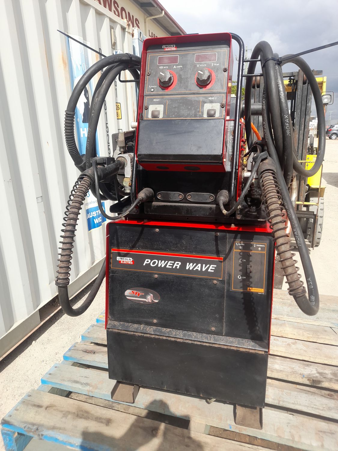 LINCOLN POWERWAVE 455/STT DUAL FEEDER - USED WELDING EQUIPMENT