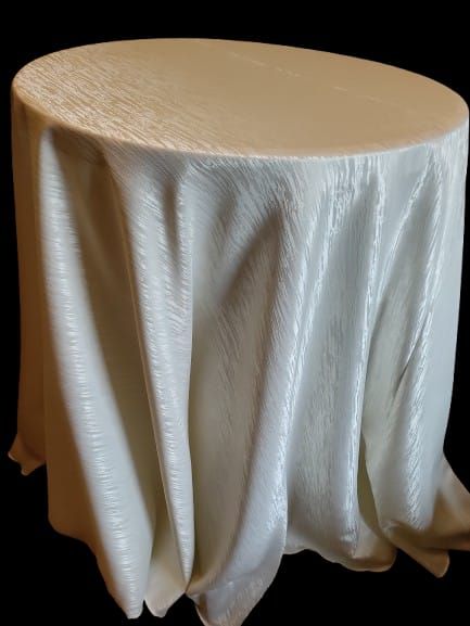 Față de masă  brocart dungi - ivory