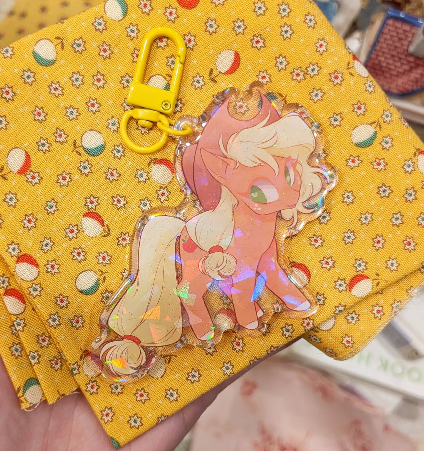 MLP: Applejack Glitter Acrylic Charm