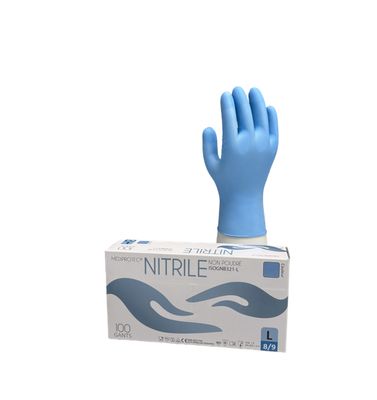 Gant nitrile bleu non poudré Mediprotec