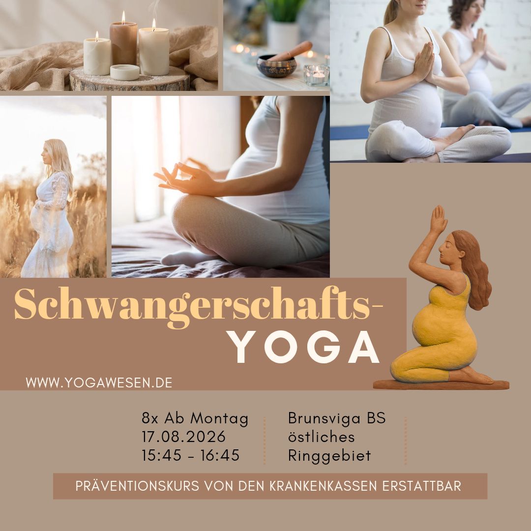 Präventionskurs 8x Schwangerschaftsyoga ab 17.08.2026 Präventionskurs 8x Schwangerschaftsyoga ab 17.08.2026