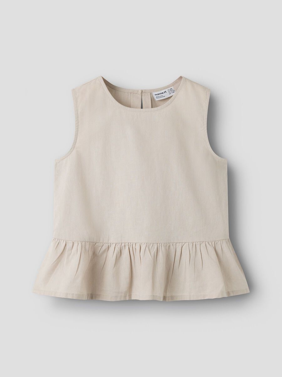 NAMEIT  WIDE LEG TROUSERS & SHORT SLEEVE TOP SET