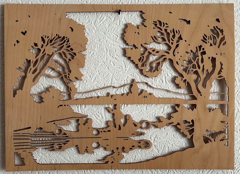 Muster - Wand- und Fensterbild Muster - Wand- und Fensterbild "Gondelfahrt"