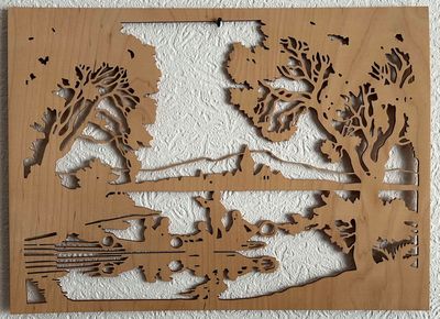 Muster - Wand- und Fensterbild "Gondelfahrt"