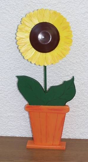 Sonnenblume (handgefertigt und bemalt) Sonnenblume (handgefertigt und bemalt)
