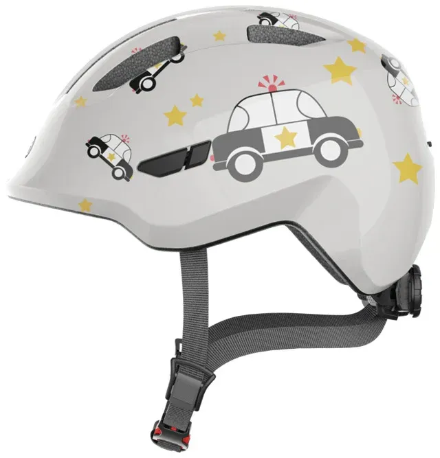 ABUS Kinderhelm Smiley 3.0 grey police shiny, Gr. S
