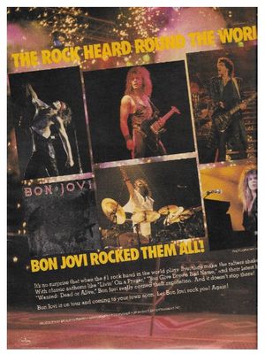 Bon Jovi / The Rock Heard Round the World! / 1987