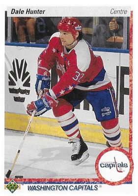 Hunter, Dale / 1990-91 Washington Capitals / Upper Deck #219 / Canadian
