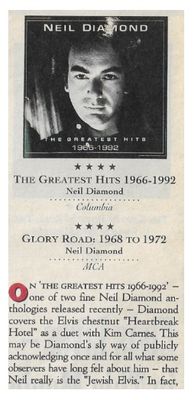 Diamond, Neil / The Greatest Hits 1966-1992 / 1992