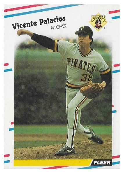 Palacios, Vicente / 1988 Pittsburgh Pirates / Fleer #336