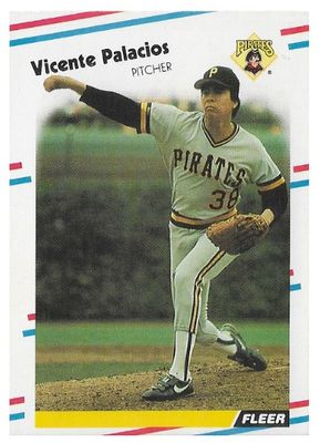 Palacios, Vicente / 1988 Pittsburgh Pirates / Fleer #336