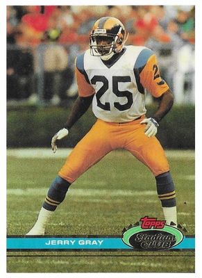 Gray, Jerry / 1991 Los Angeles Rams / Stadium Club #476