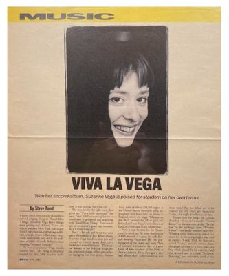 Vega, Suzanne / Viva La Vega / 1987