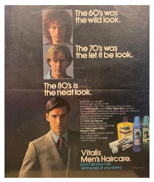 Vitalis / Men's Haircare. / 1984