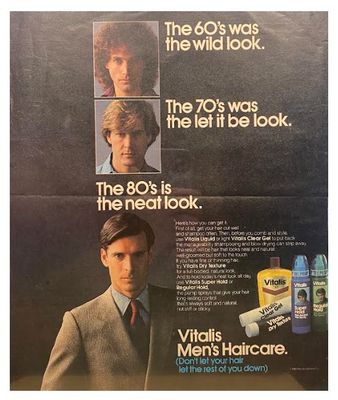 Vitalis / Men's Haircare. / 1984